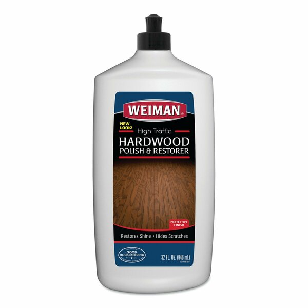 Weiman High Traffic Hardwood Polish and Restorer, 32 oz Squeeze Bottle, PK6 523